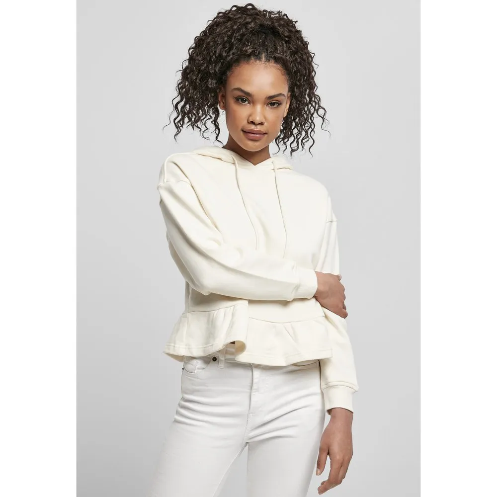 

Толстовка Urban Classics Ladies Organic Volants, белый