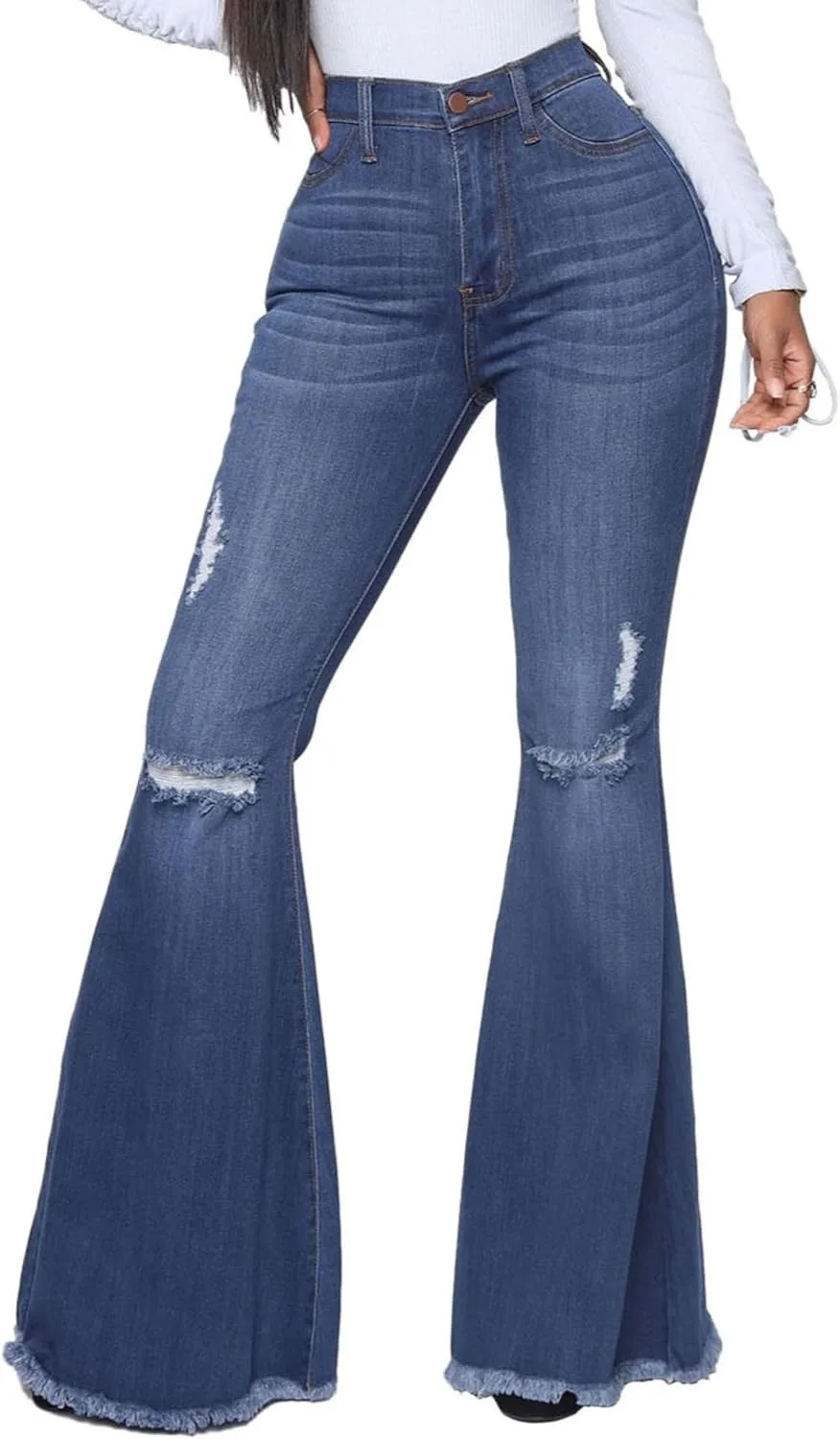 

Женские джинсы slim fit с высокой талией DGHM-JLMY