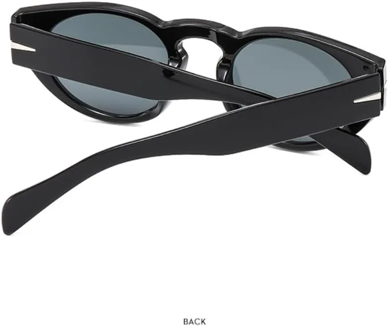 

Винтажные заклепки украшают маленькие овальные солнцезащитные очки для женщин и мужчин, для рыбалки и путешествий, с защитой от УФ-излучения UV400 TVTBBVV, White Gray