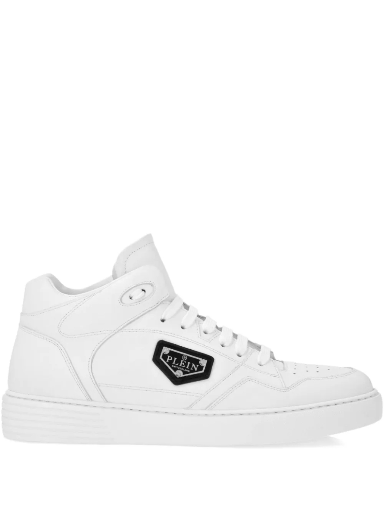 

Кожаные высокие кеды Philipp Plein, белый