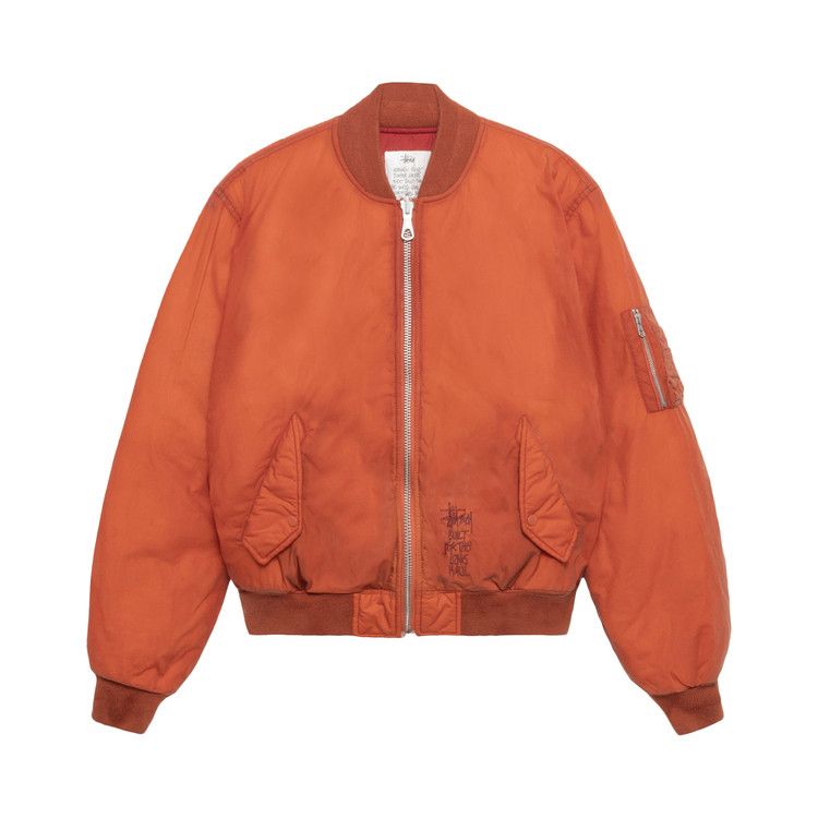 

Куртка Stussy Waxed Built Bomber Jacket, Rust