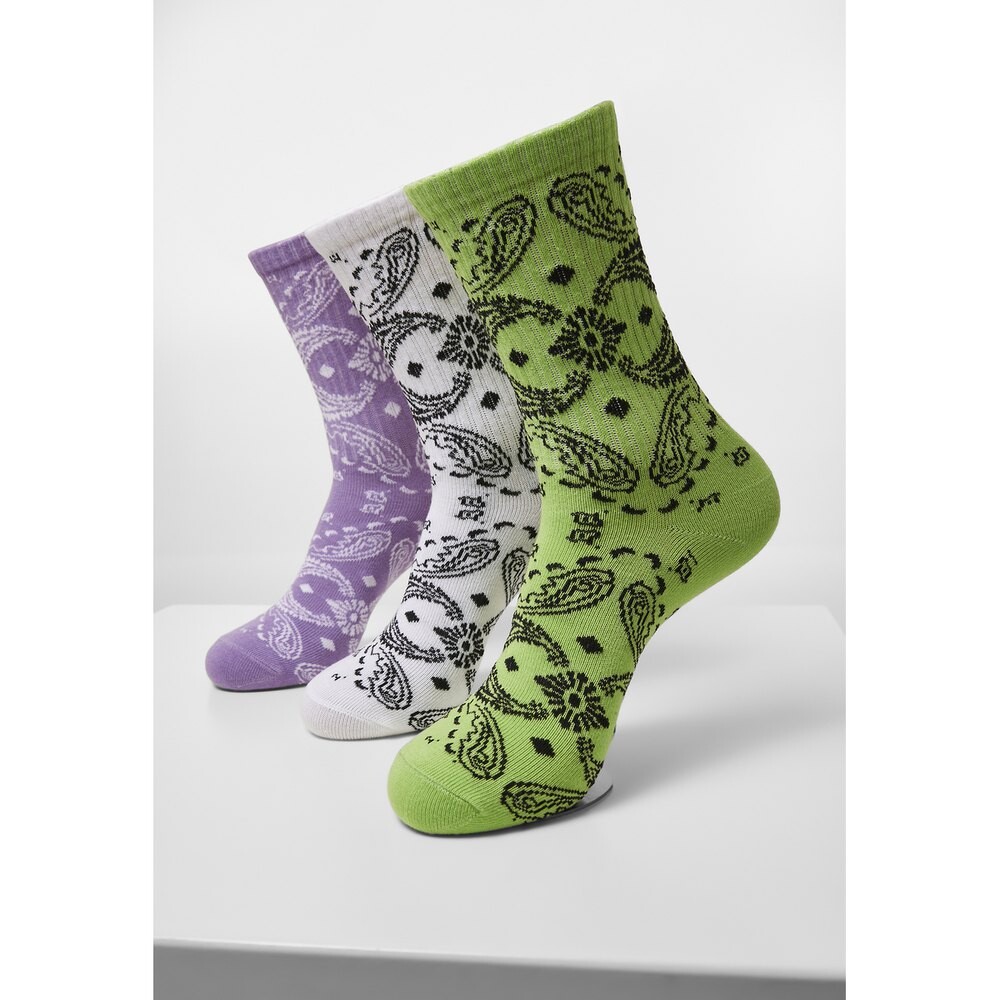 

Носки Urban Classics Pack Of 3 Motif Bandana, белый