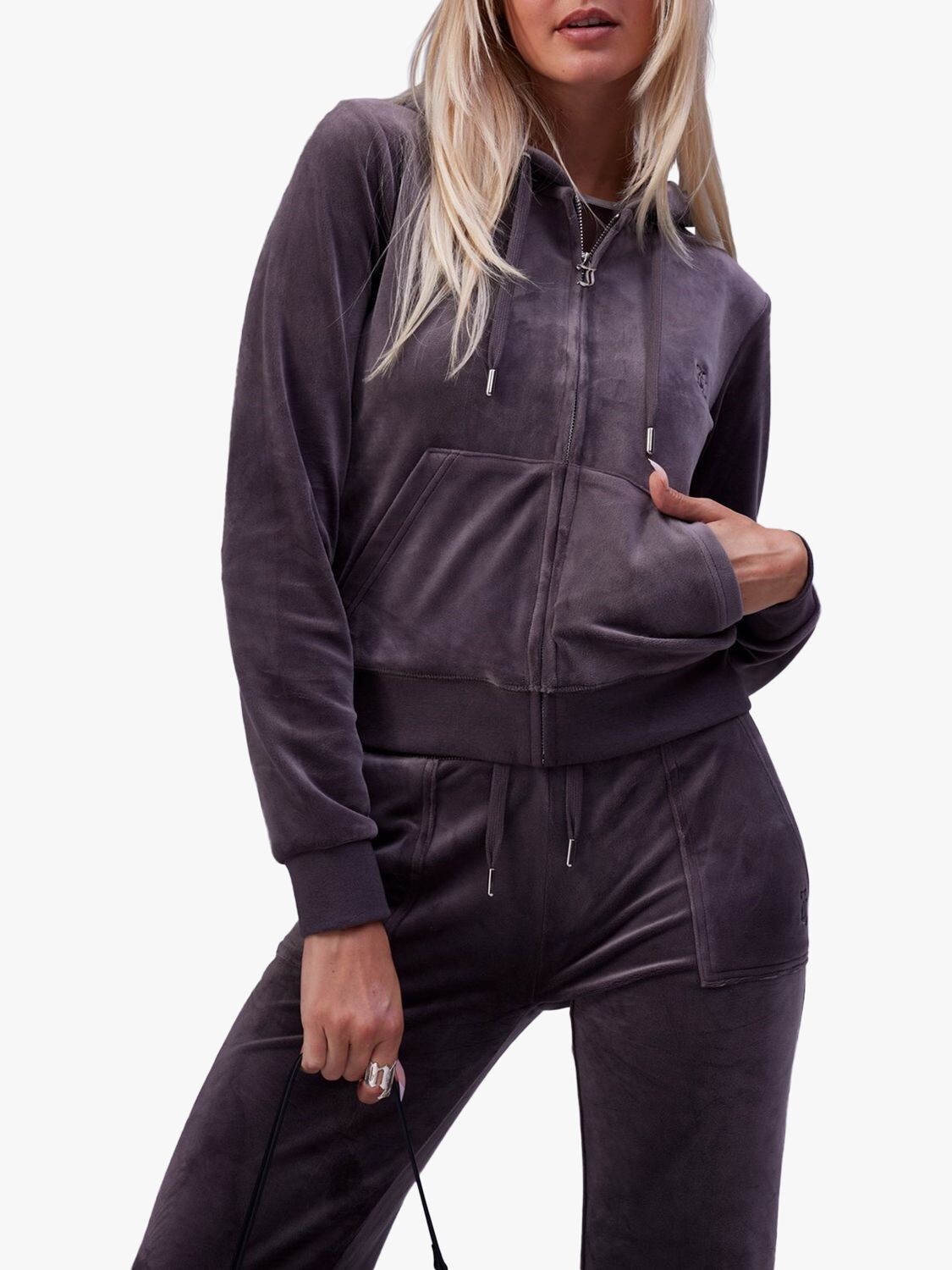 

Классическая толстовка на молнии Robertson Juicy Couture, цилиндр