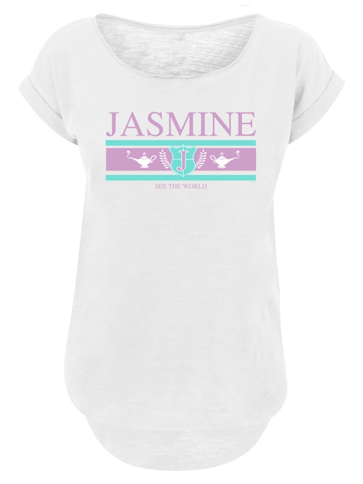 

Длинная футболка Disney Jasmine See The World белого цвета F4NT4STIC, Белый, Длинная футболка Disney Jasmine See The World белого цвета F4NT4STIC