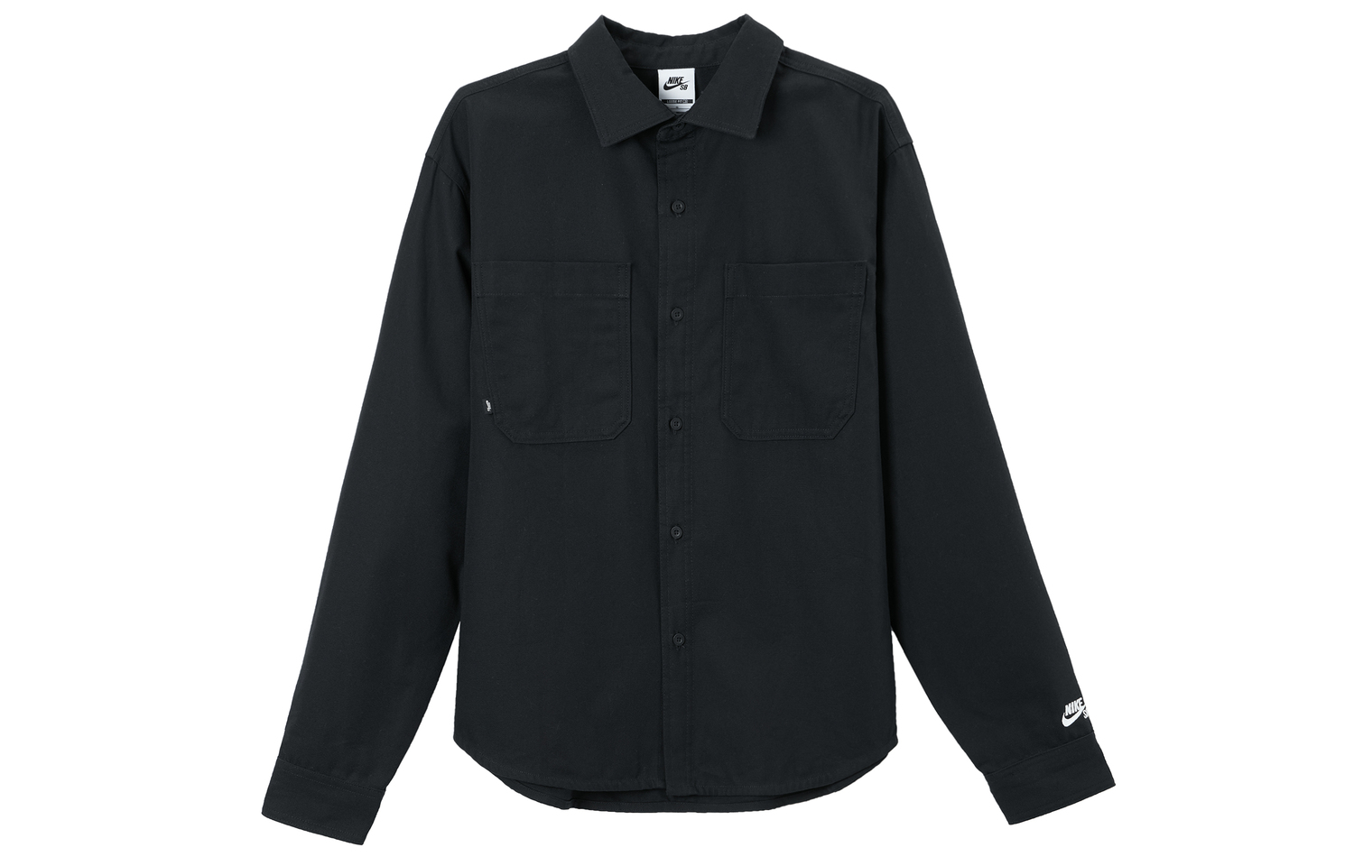 

Рубашка Sb Long-Sleeve Woven Skate Top Nike, черно-белый