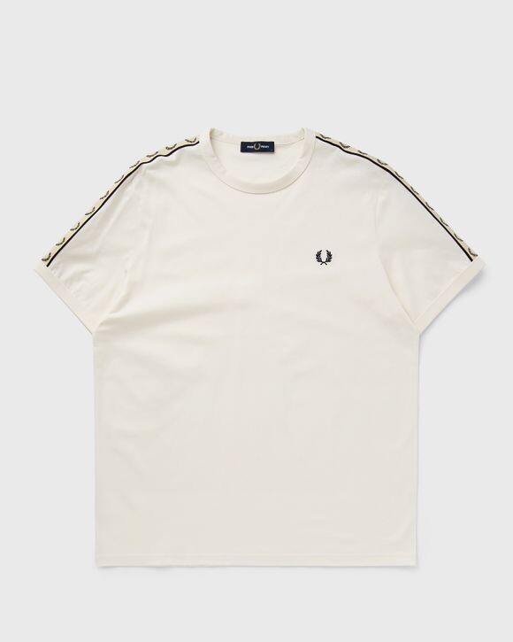 

Футболка Fred Perry Contrast Tape Ringer T-Shirt, цвет s70 ecru/ black