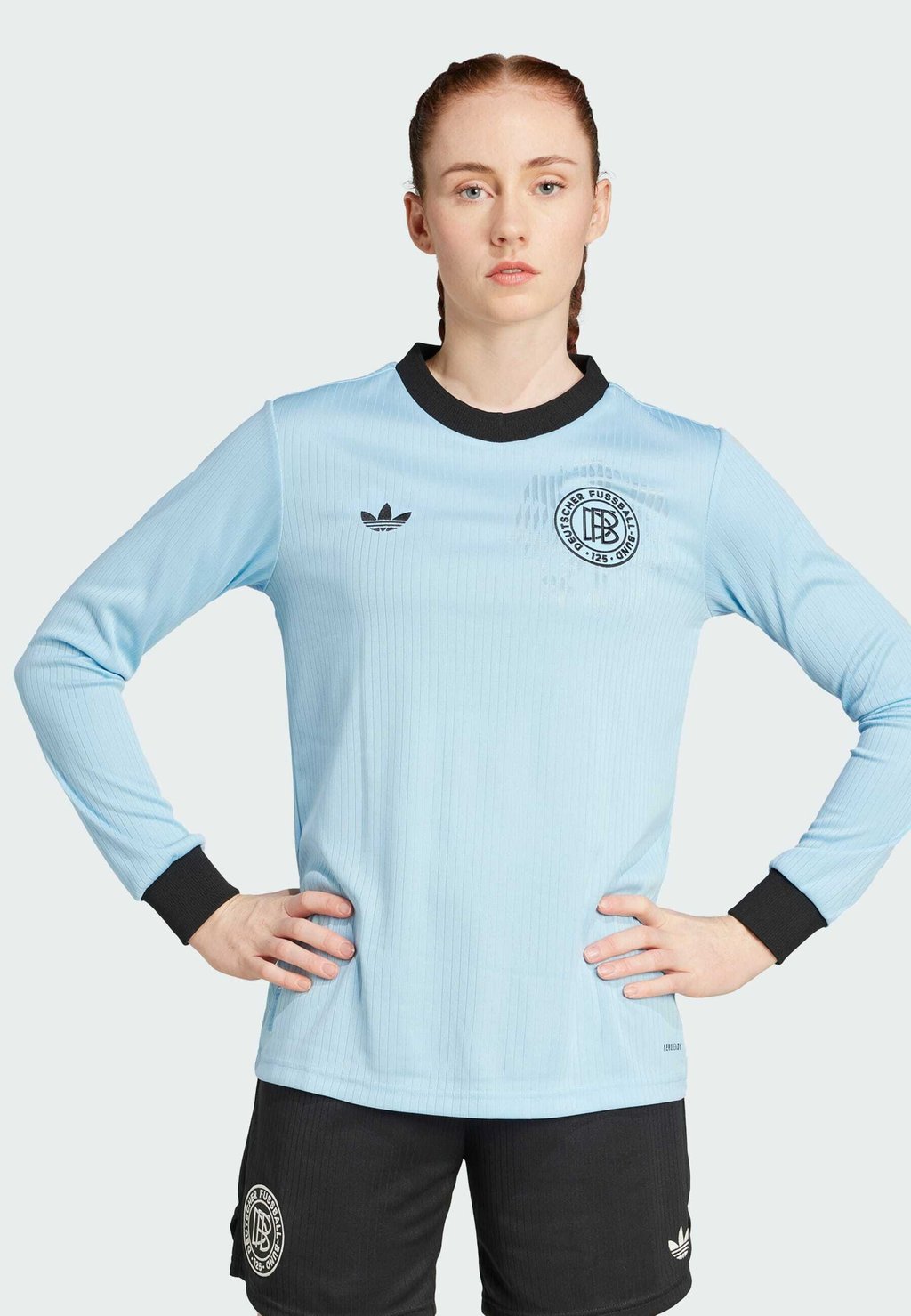 

Форма национальной сборной DEUTSCHLAND DFB 125 ANNIVERSARY - Long sleeved top Adidas Originals, светло-голубой