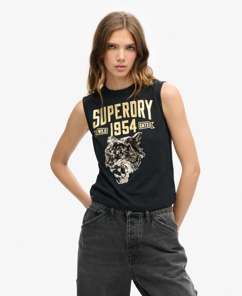 

SUPERDRY Облегающий топ с декором