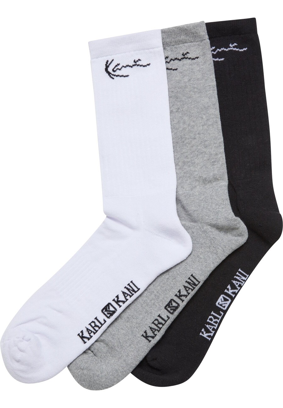 

Носки Karl Kani Socks, цвет mottled grey/black/white