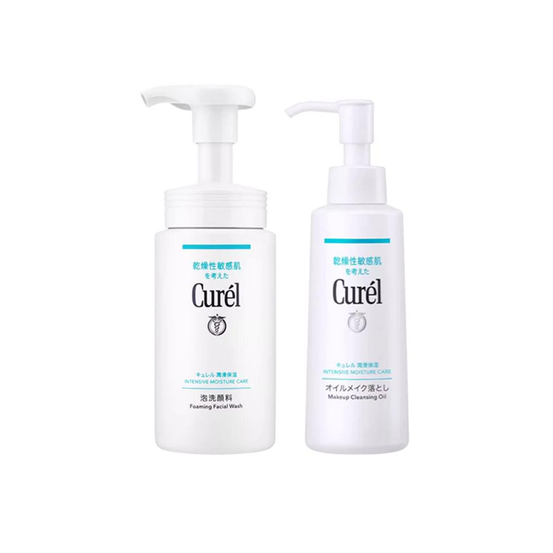 

Очищающее масло KERUN увлажняющее средство для умывания набор для ухода за кожей очищение 150мл+150мл Curél