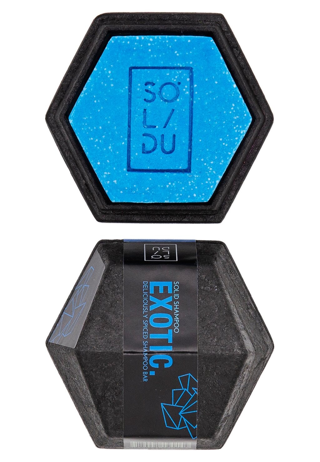 

Шампунь Solid Shampoo Exotic. Solidu, синий