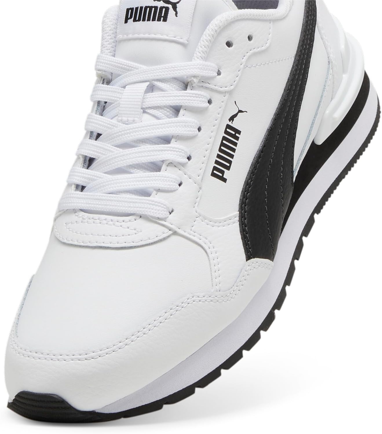 Кроссовки Puma St Runner унисекс-детские на липучке, белый/черный — фото 2