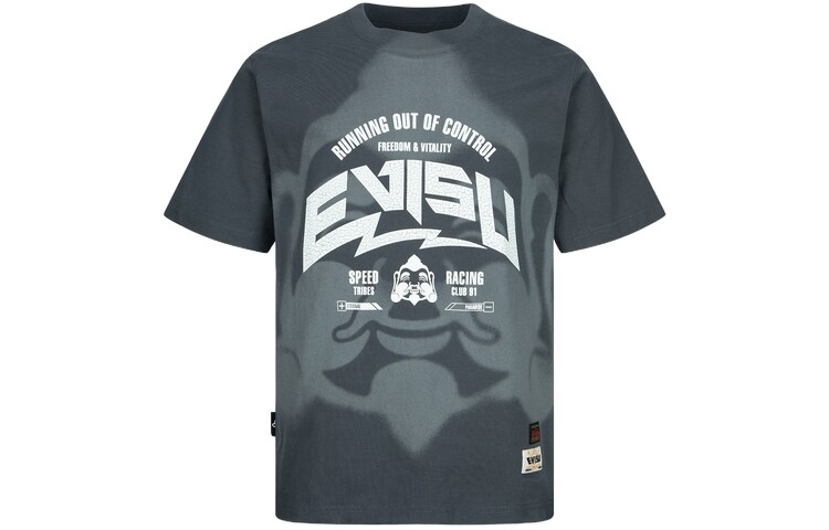 

Футболка мужская темно-серая Evisu, темно-серый