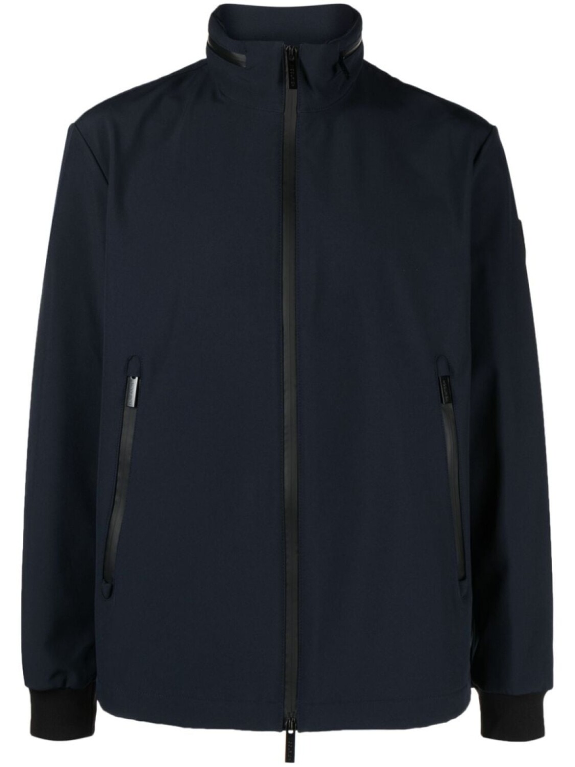 

Woolrich high-neck zip-up jacket, синий