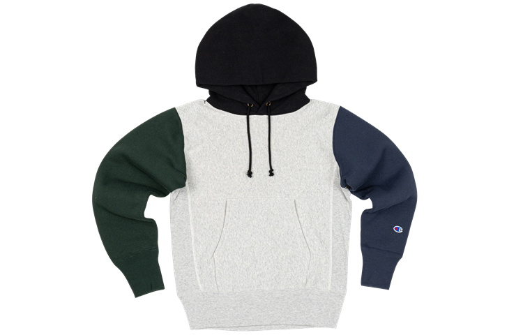 

Толстовка мужская серые пэчворк Champion, Gray Patchwork