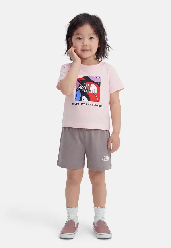 Шорты The North Face Box Play Regular Graphic Set, бледно-розовый/трансцендентный серый