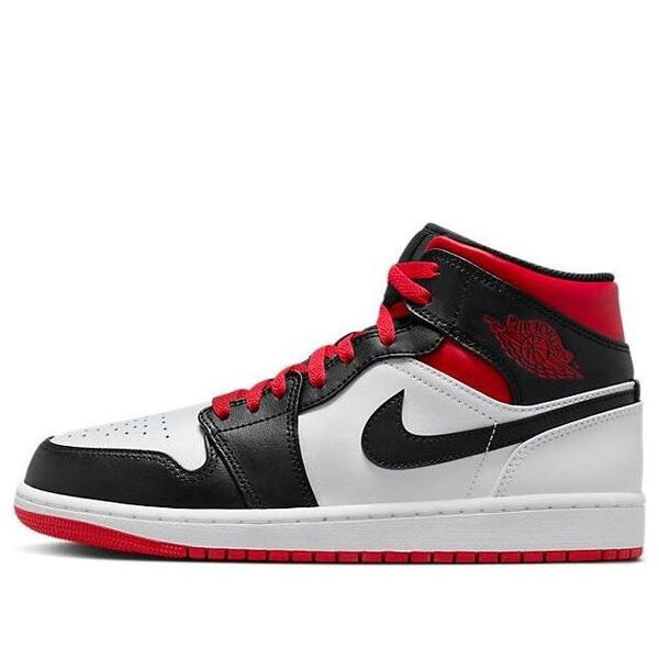 

Кроссовки Air Jordan 1 Mid 'Gym Red Black Toe', черный