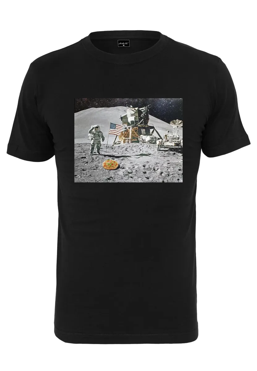 

Футболка Mister Tee "Мужская футболка Mister Tee Pizza Moon Landing" Mistertee, черный