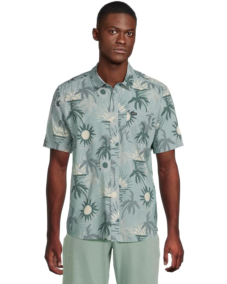 

Рубашка RVCA Sunsets Short, цвет Blue Haze