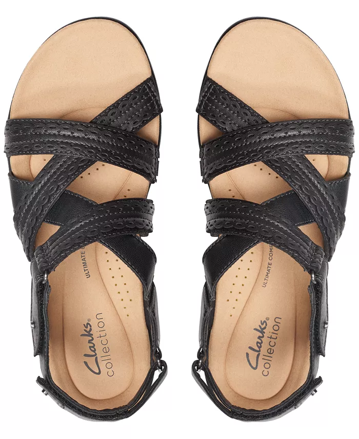 Женские босоножки Laurieann Rena с украшениями и ремешками Clarks, черный — фото 4