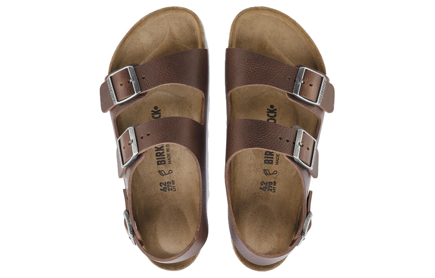 Сандалии для мужчин Birkenstock, коричневый — фото 4