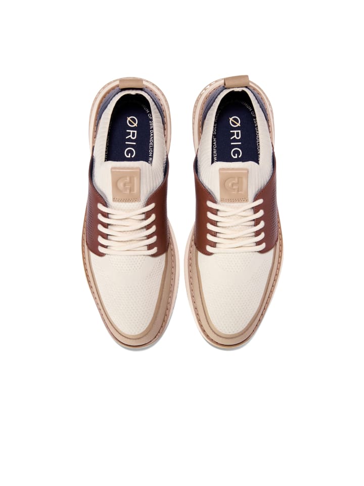 Cole Haan Кроссовки Lo ORIGINALGRAND ENERGYWEAVE STITCHLITE цвета слоновой кости и темно-синего блейзера — фото 2