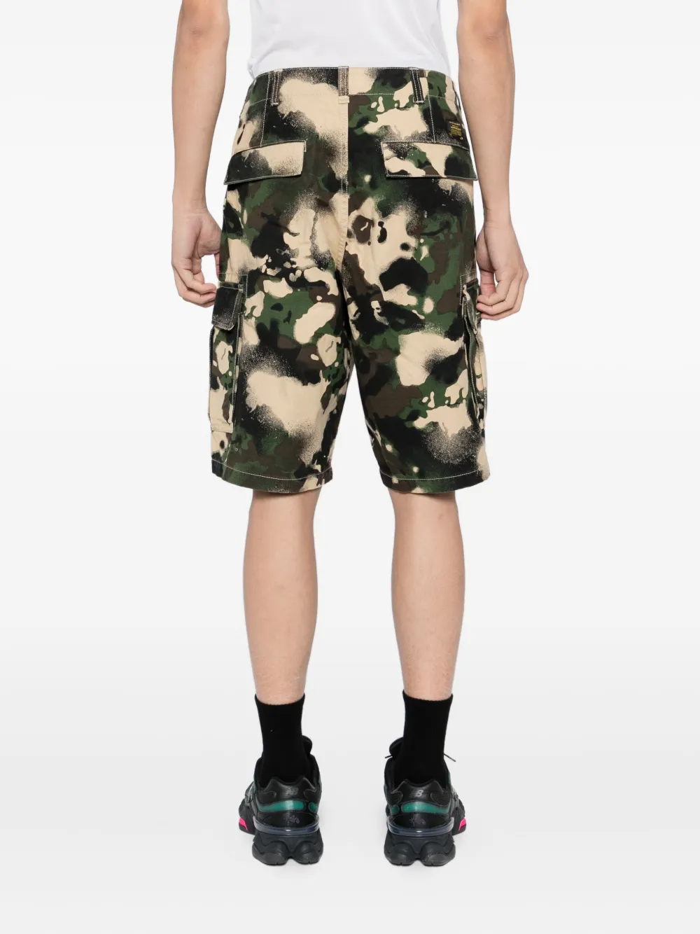 Шорты карго Map Camo A BATHING APE, зеленый — фото 4