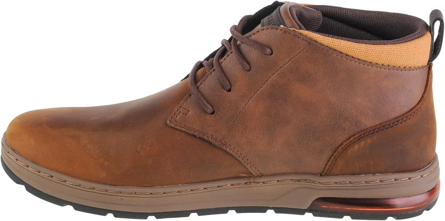Мужские кроссовки Skechers Evenston Renli, Dark Brown Leather — фото 3