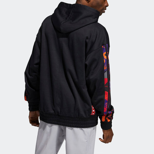 Толстовка adidas Mic Harden Po Logo Basketball Sports Black, черный — фото 3