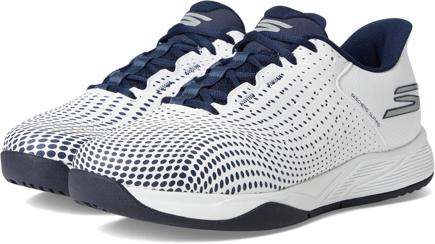 Кроссовки для пиклбола Skechers Viper Court Reload Hands Free Slip-ins, White/Navy — фото 2