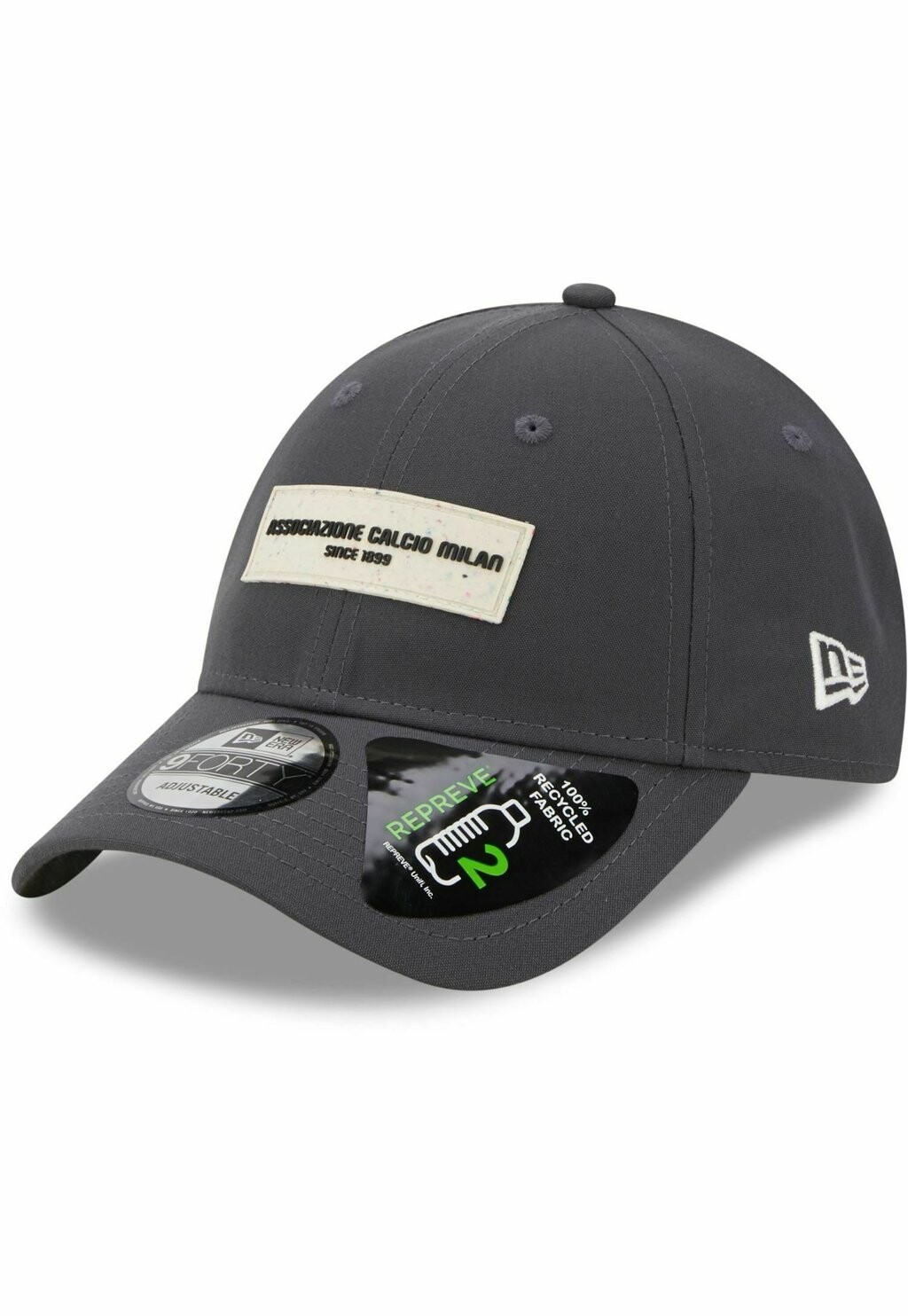 

Бейсболка 9FORTY STRAPBACK REPREVE AC MAILAND New Era, цвет charcoal