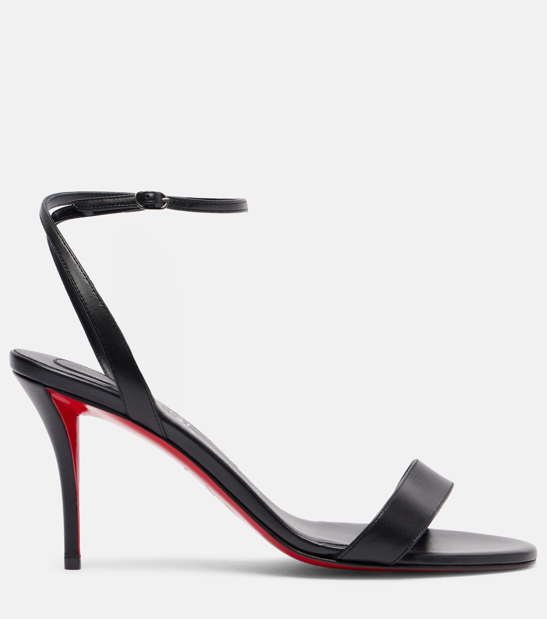 Сандалии Miss Z Sandal 80 из кожи Christian Louboutin, Black/Lin Black — фото 4