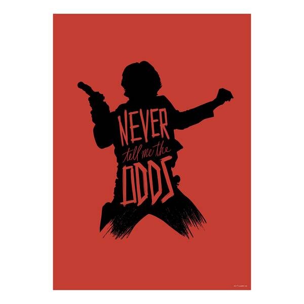 

Фреска Komar Star Wars Silhouette Han Solo цвет rot/schwarz