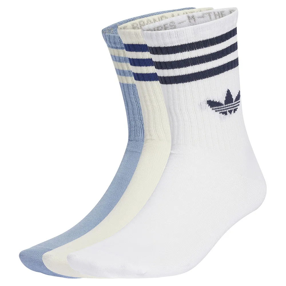 

Носки 3 шт adidas Originals 3 Stripes crew, разноцветный