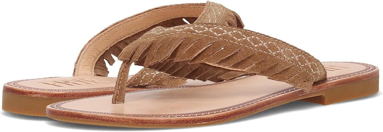 

Сандалии Frye Ava Fringe Sandal, цвет Almond