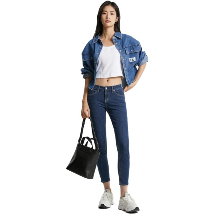 Джинсы женские голубые Calvin Klein — фото 3