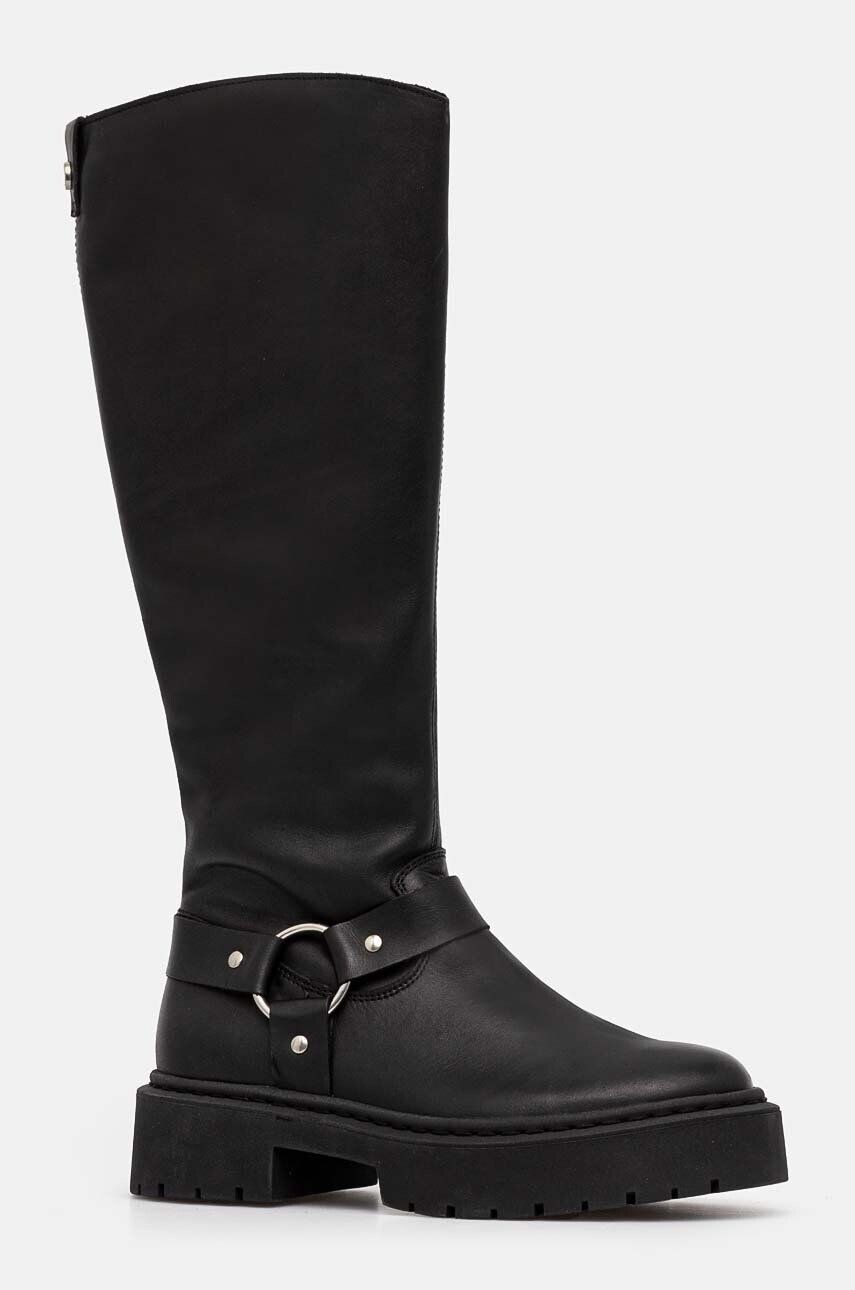 Сапоги женские Steve Madden Glimmer из натуральной кожи, черный