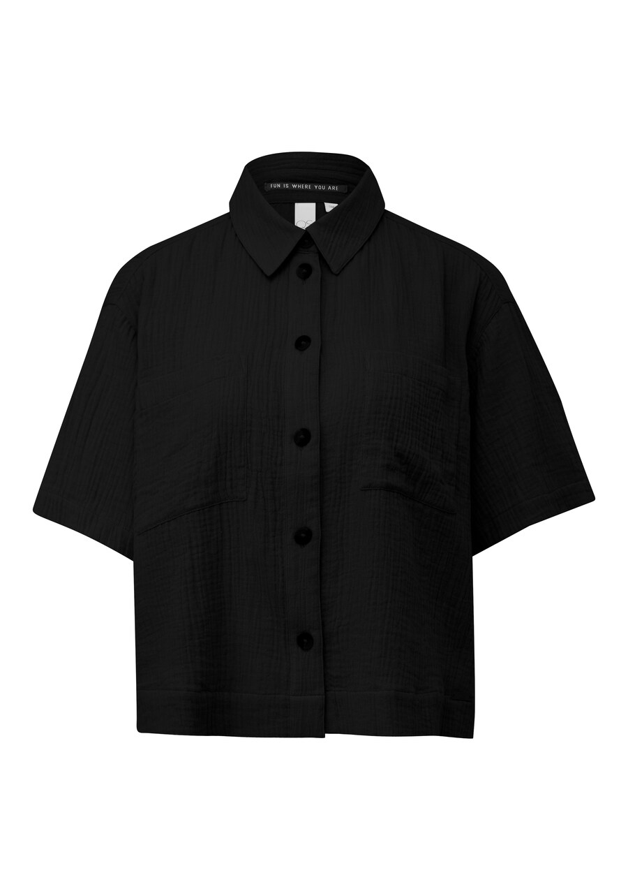 

Блузка с коротким рукавом QS Blouse, черный