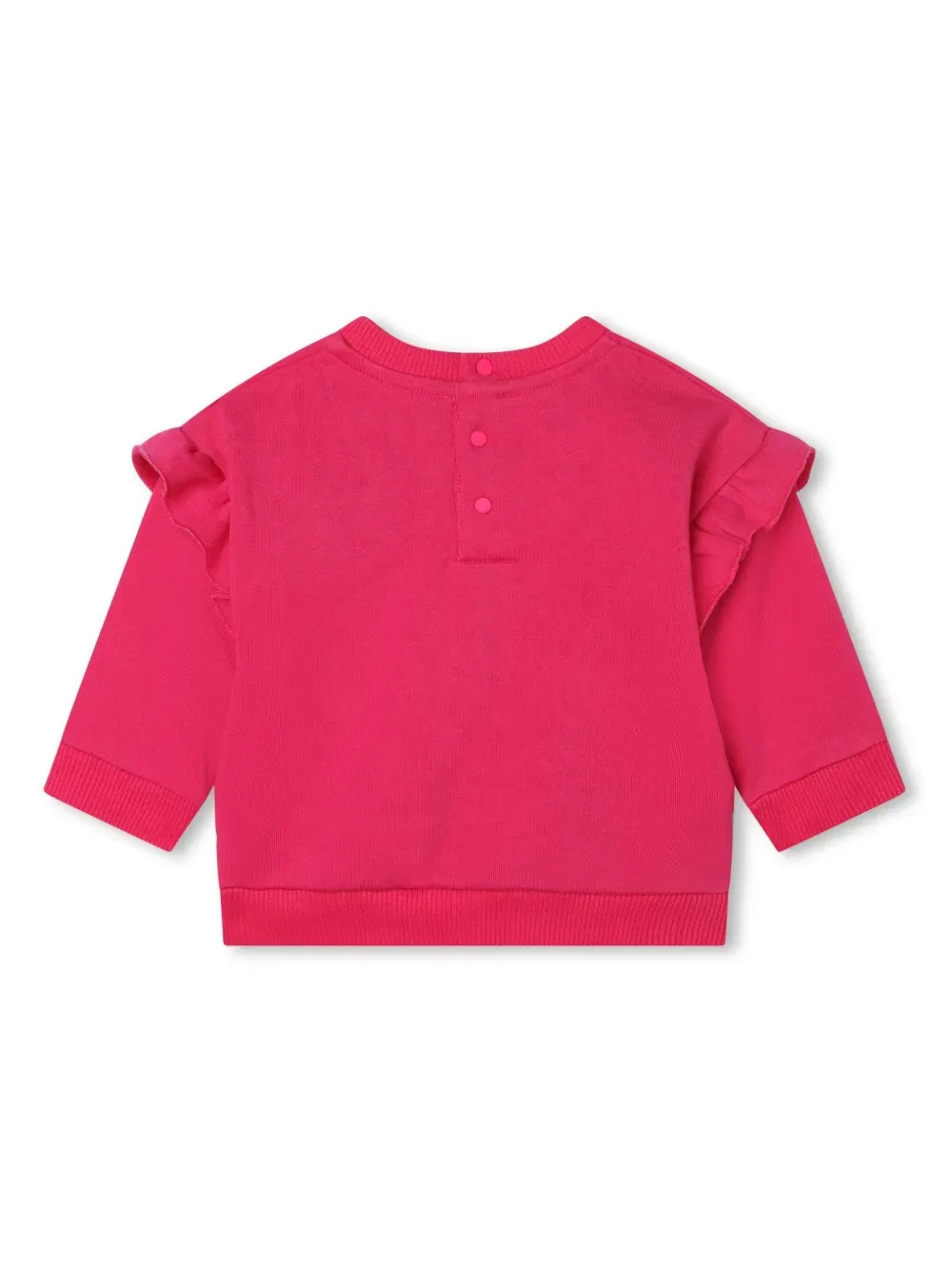 Флисовая толстовка с логотипом, украшенным пайетками Givenchy Kids, розовый — фото 2