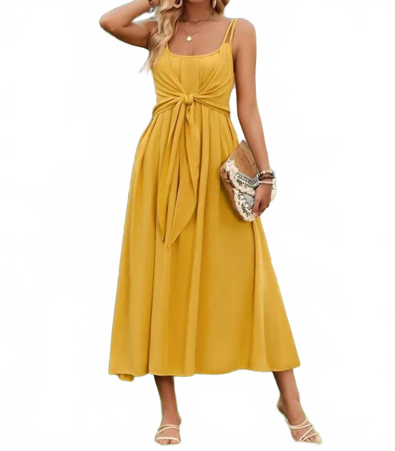 

Солнечное платье макси в желтом Tracies