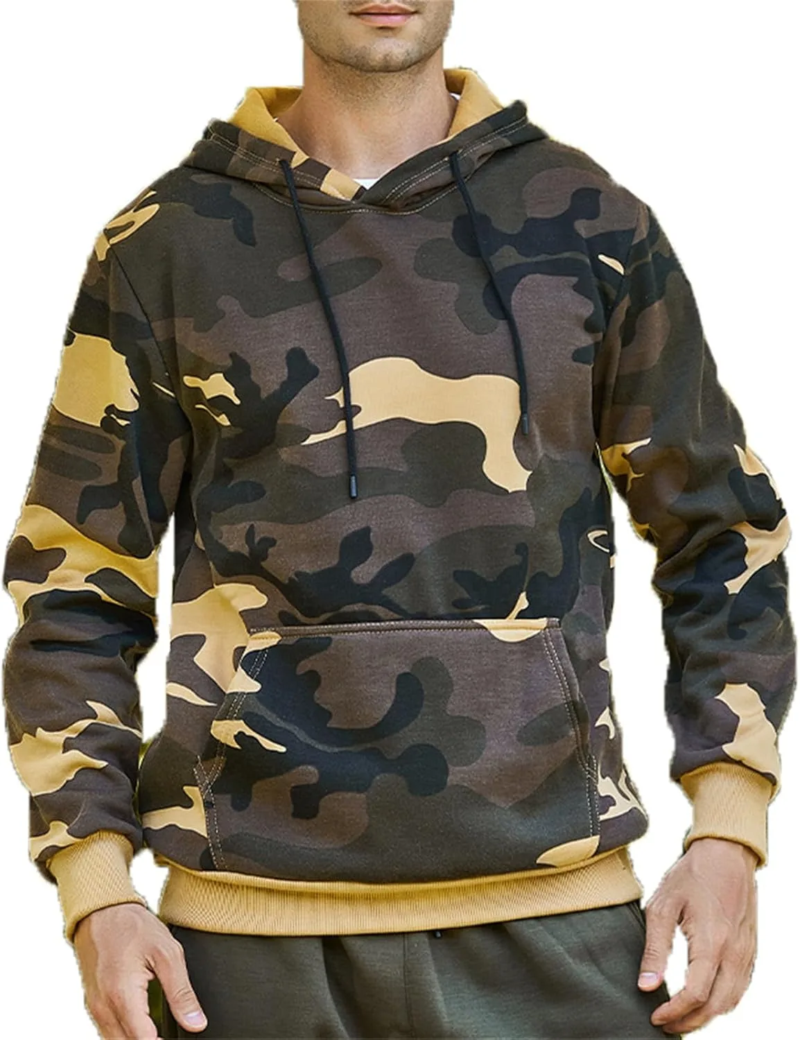 Мужская толстовка с капюшоном Camouflage и карманом-кенгуру