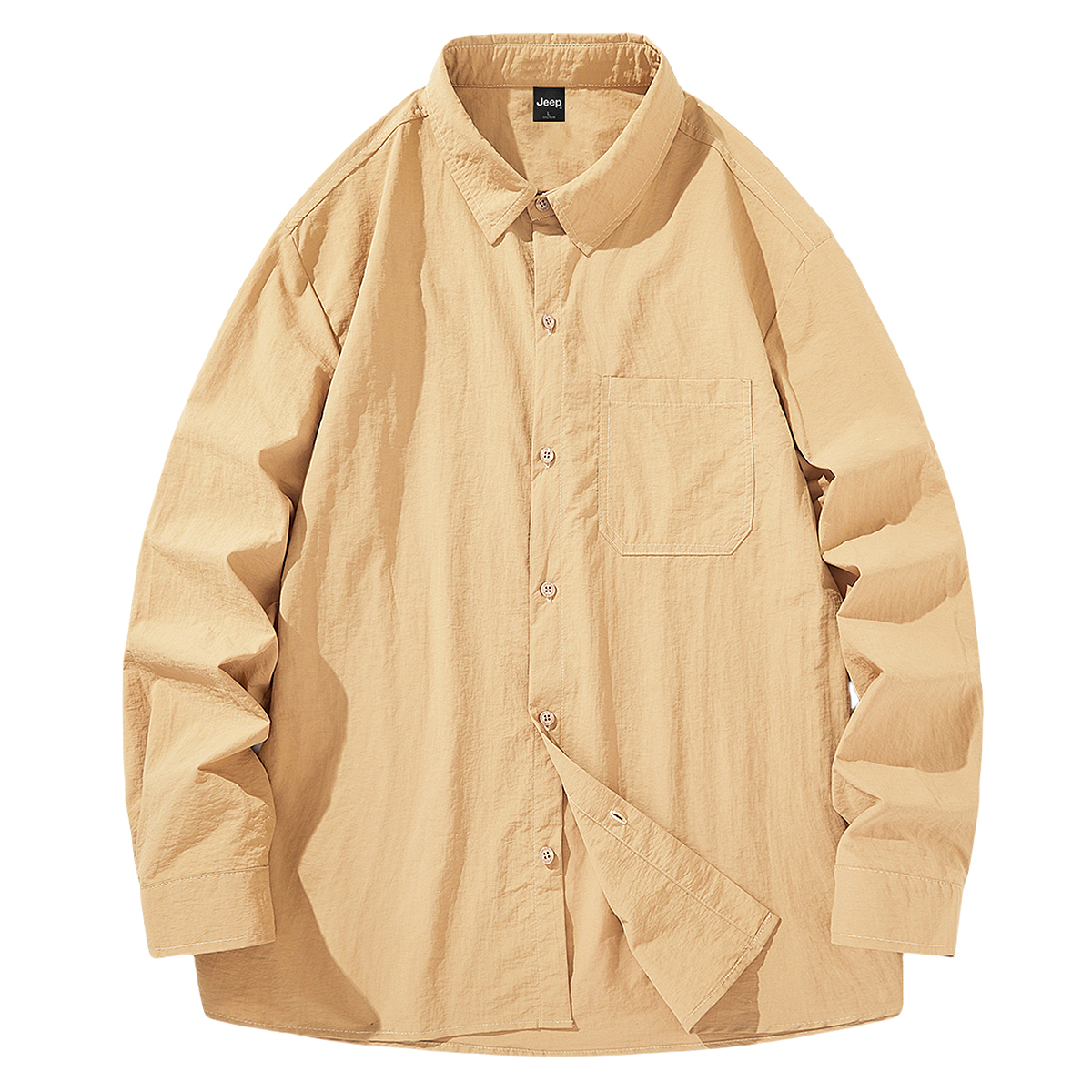 

Рубашка мужская Lapel Moderate Jeep, хаки