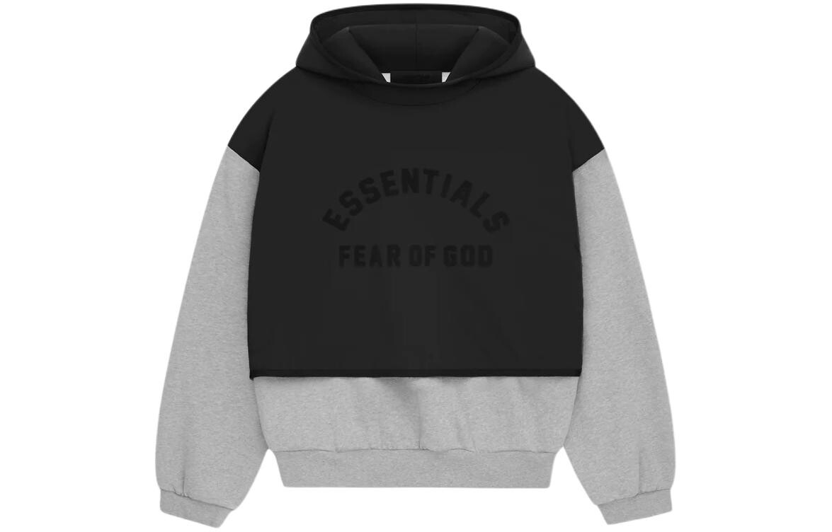 

Нейлоновый флисовый свитер с капюшоном Fear Of God Essentials, черный