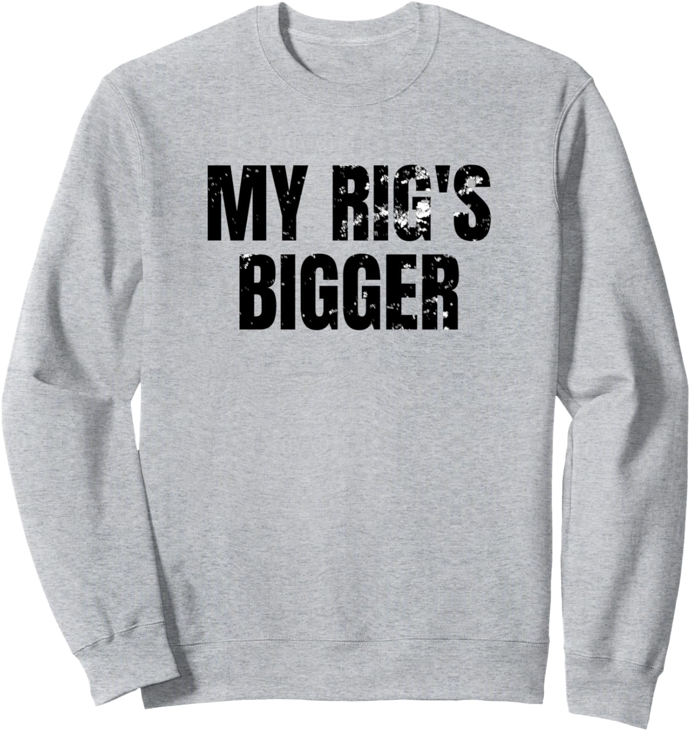 

Забавная толстовка с надписью Моя фура больше, чем у дальнобойщика Four1Nine Truckers Official, серый