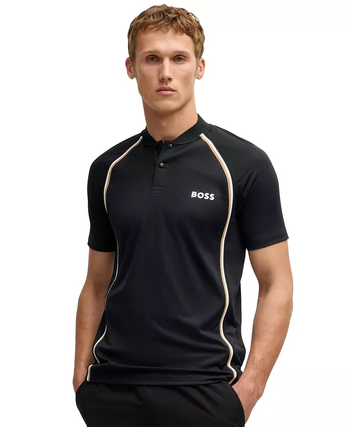 

Мужская поло Super Mesh в облегающем крое Hugo Boss, черный