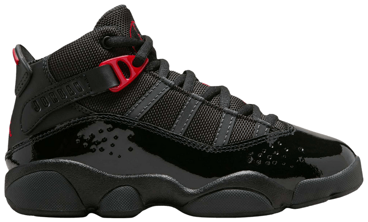 

Кроссовки Air Jordan Jordan 6 Rings PS 'Anthracite Fire Red', черный