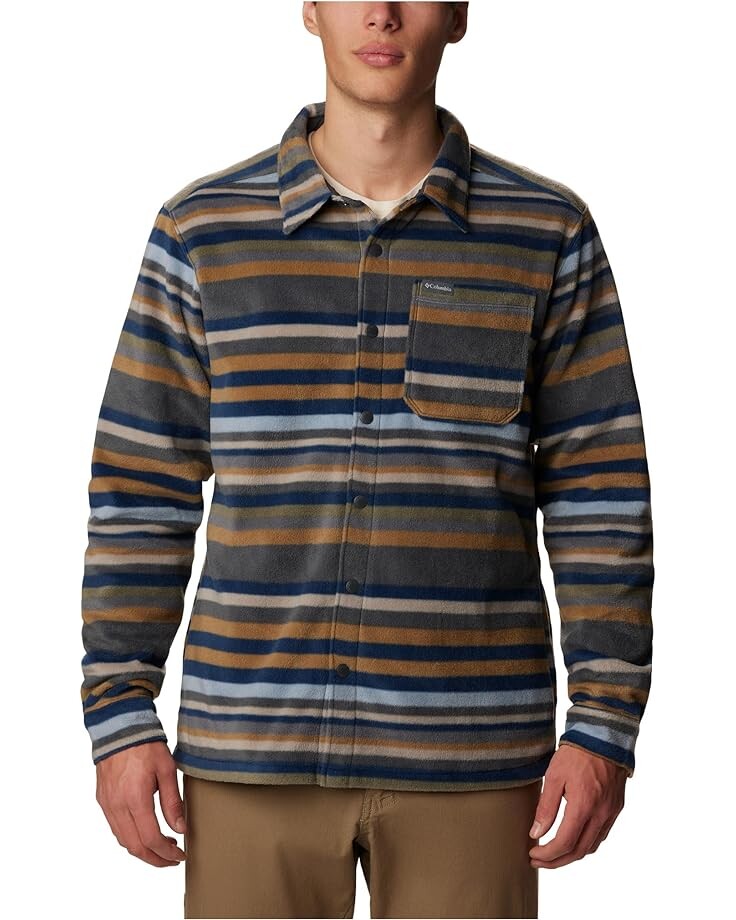 

Куртка Columbia Steens Mountain Printed Shirt, цвет Shark Surfcrest Stripe Print