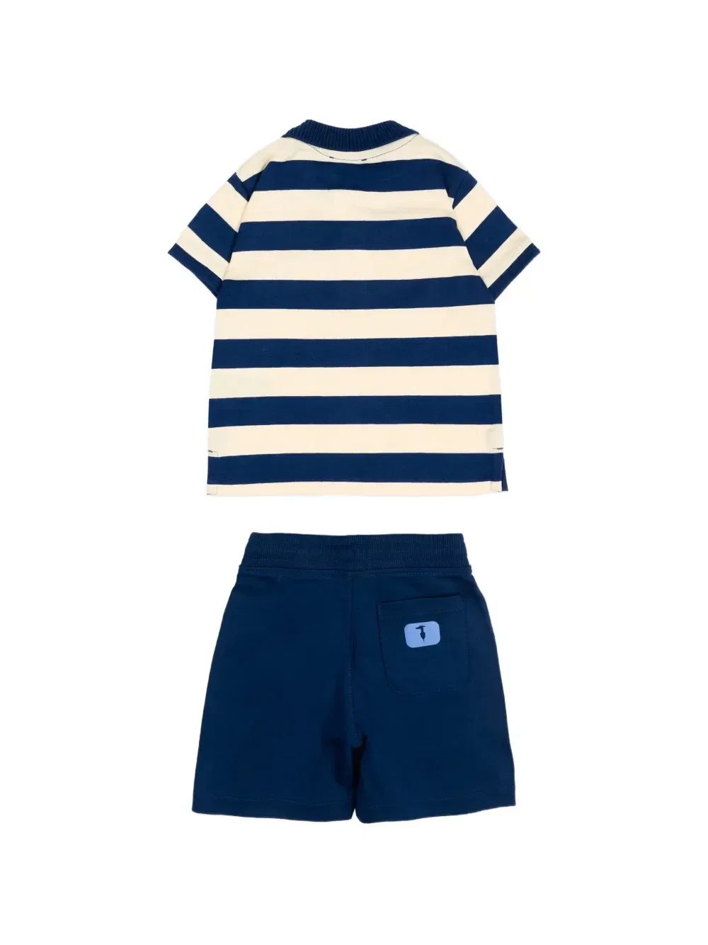 Комплект из рубашки в полоску и шорт Trussardi Junior, синий — фото 2
