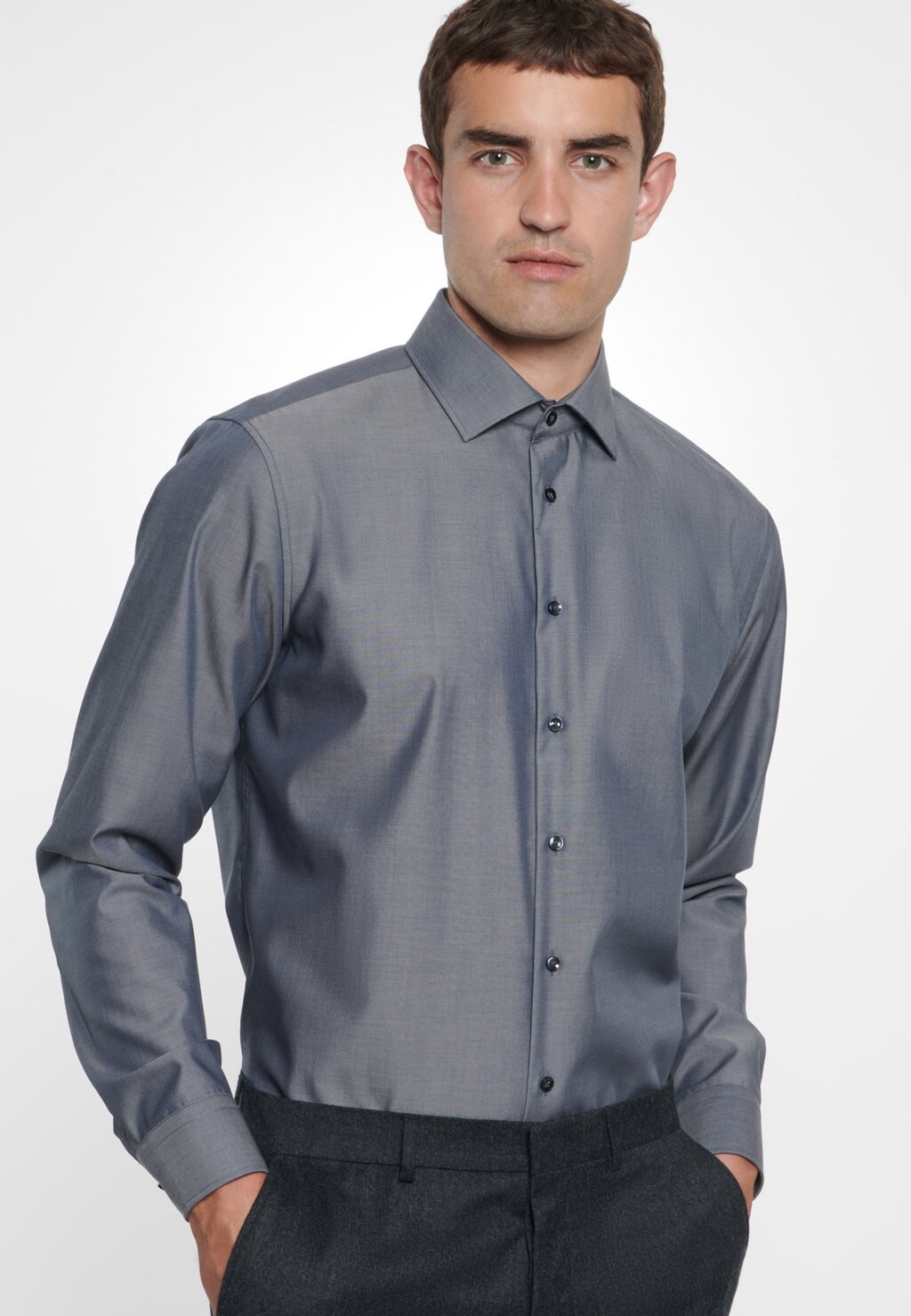 

Официальная рубашка TAILORED FIT Seidensticker, серый