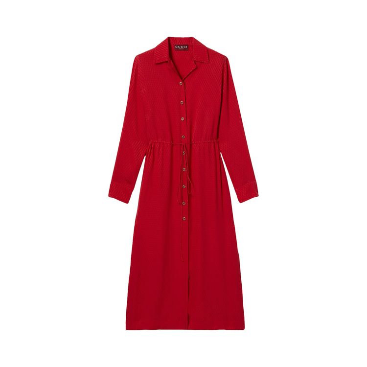 

Платье Gucci Silk Jacquard Dress Classic Red, красный